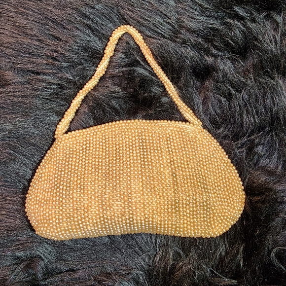 VINTAGE Small Beaded Evening Bag Clutch Made in Japan - Picture 5 of 14